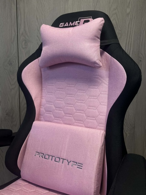 Fotel obrotowy gamingowy DIAVEL PRO FABRIC PINK XL