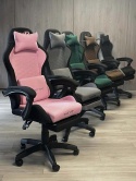 Fotel obrotowy gamingowy DIAVEL PRO FABRIC PINK XL