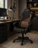 Fotel obrotowy gamingowy EVO FABRIC BROWN XL