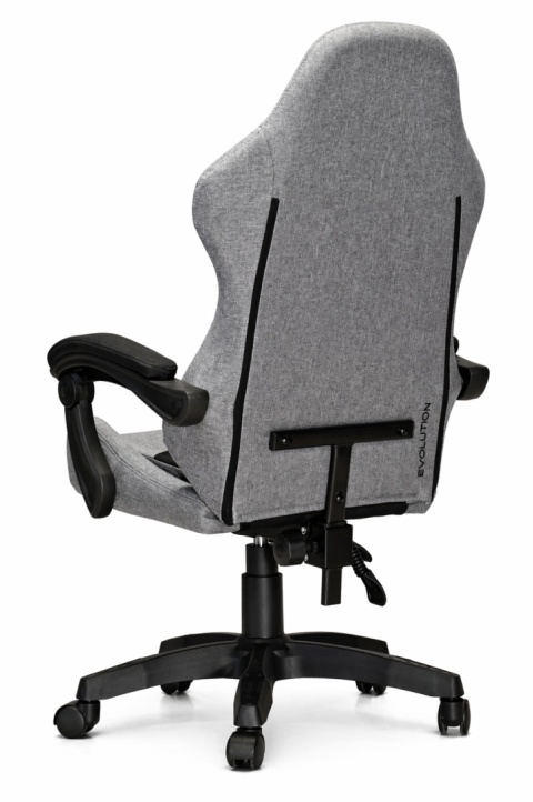 Fotel obrotowy gamingowy EVO FABRIC FULL GREY BLACK XL
