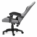 Fotel obrotowy gamingowy EVO FABRIC FULL GREY BLACK XL