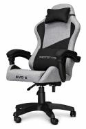 Fotel obrotowy gamingowy EVO FABRIC FULL GREY BLACK XL