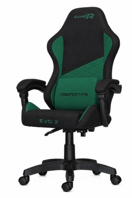 Fotel obrotowy gamingowy EVO FABRIC GREEN XL