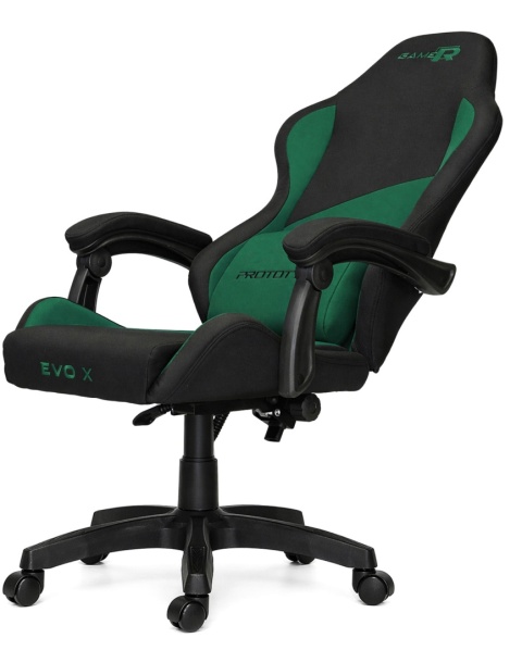 Fotel obrotowy gamingowy EVO FABRIC GREEN XL