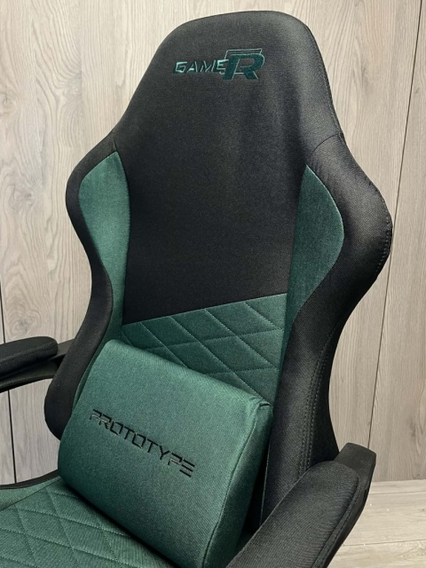 Fotel obrotowy gamingowy EVO FABRIC GREEN XL
