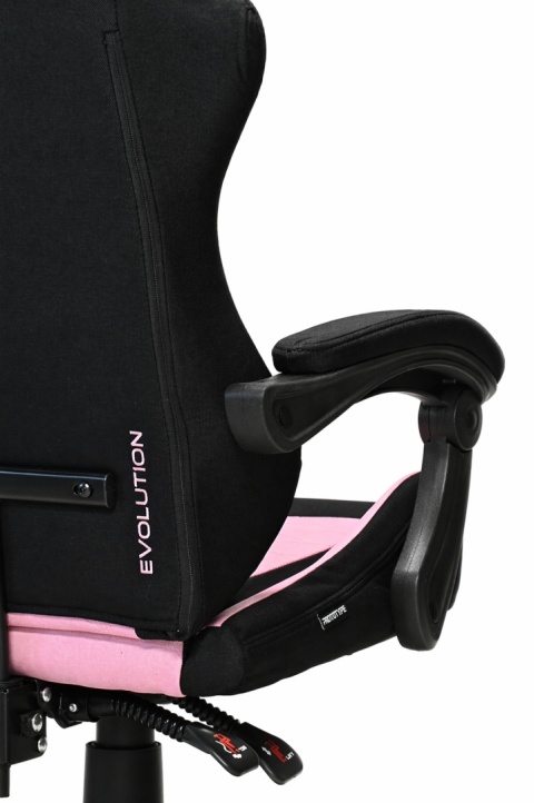 Fotel obrotowy gamingowy EVO FABRIC PINK XL
