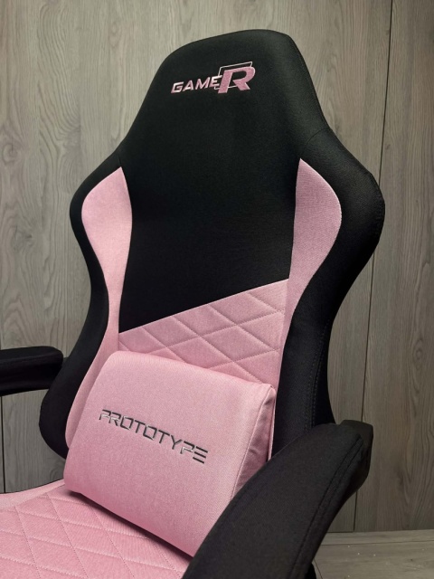 Fotel obrotowy gamingowy EVO FABRIC PINK XL