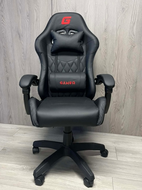 Fotel obrotowy gamingowy EVO PU BLACK XL