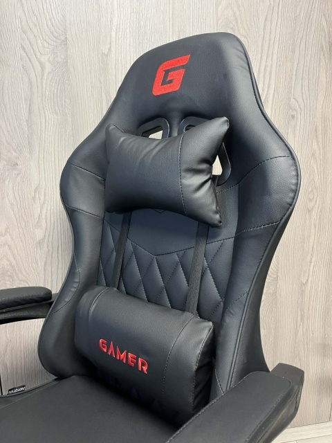 Fotel obrotowy gamingowy EVO PU BLACK XL