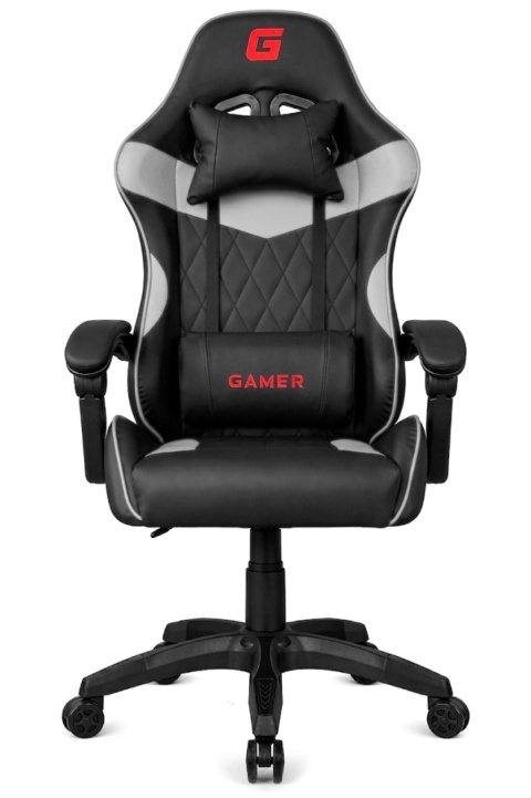 Fotel obrotowy gamingowy EVO PU GREY XL