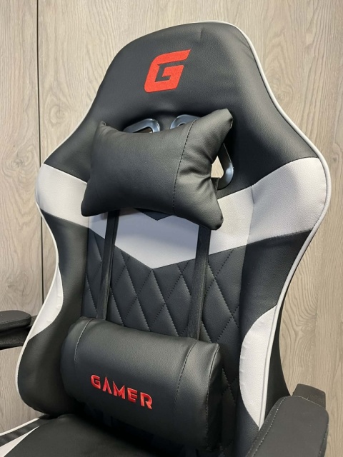 Fotel obrotowy gamingowy EVO PU GREY XL