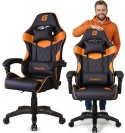 Fotel obrotowy gamingowy EVO PU ORANGE XL