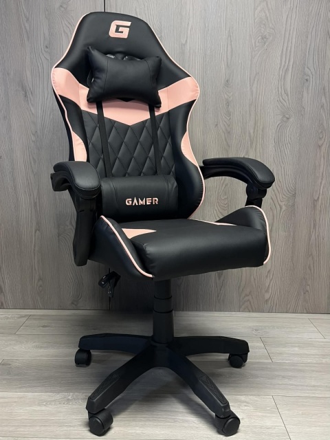 Fotel obrotowy gamingowy EVO PU PINK XL