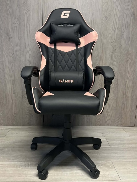 Fotel obrotowy gamingowy EVO PU PINK XL