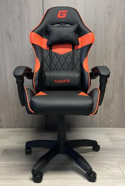 Fotel obrotowy gamingowy EVO PU RED XL