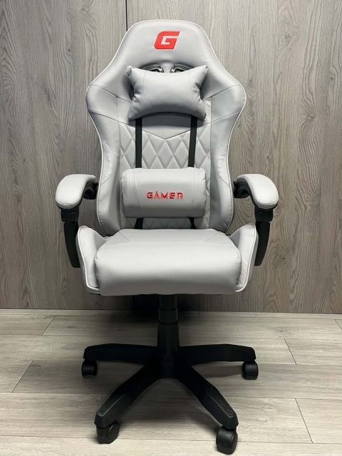 Fotel obrotowy gamingowy EVO PU STONE FULL GREY XL