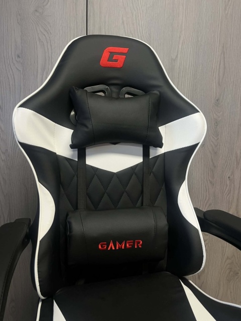 Fotel obrotowy gamingowy EVO PU WHITE XL