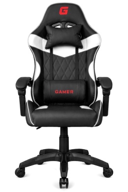 Fotel obrotowy gamingowy EVO PU WHITE XL