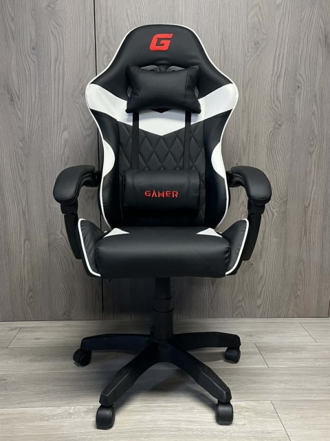 Fotel obrotowy gamingowy EVO PU WHITE XL