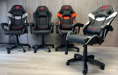 Fotel obrotowy gamingowy EVO PU WHITE XL