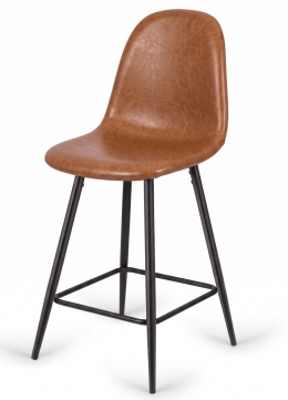 Krzesło barowe AVA BROWN PU hoker BAR II GATUNEK