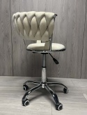 Krzesło obrotowe warkocz TRECCIA OFFICE BEIGE VELVET