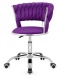 Krzesło obrotowe warkocz TRECCIA OFFICE PURPLE VELVET