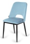 Krzesło tapicerowane GOTI LIGHT BLUE VELVET