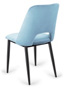 Krzesło tapicerowane GOTI LIGHT BLUE VELVET
