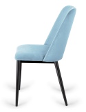 Krzesło tapicerowane GOTI LIGHT BLUE VELVET