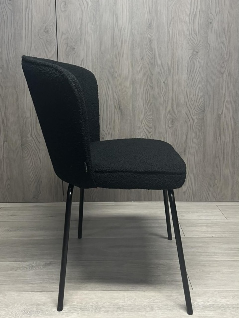 Krzesło tapicerowane TEDDY BLACK