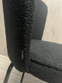 Krzesło tapicerowane TEDDY BLACK