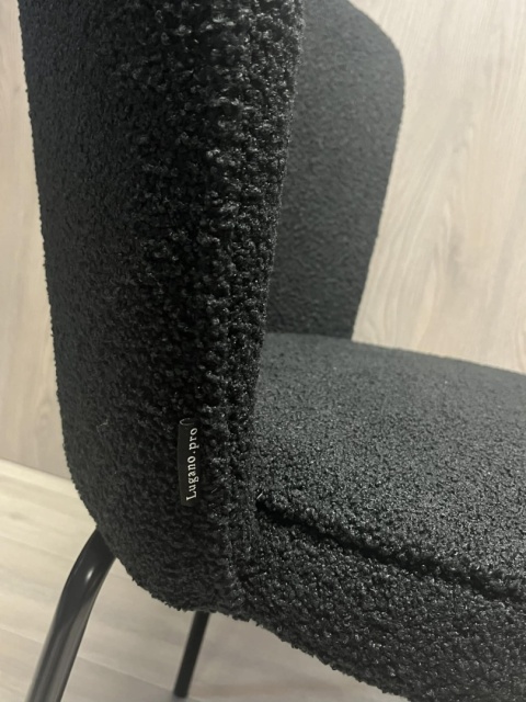 Krzesło tapicerowane TEDDY BLACK