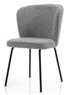 Krzesło tapicerowane TEDDY GREY