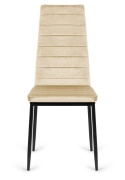 Krzesło tapicerowane VALVA LINE VELVET BEIGE OUTLET
