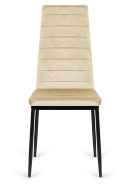 Krzesło tapicerowane VALVA LINE VELVET BEIGE OUTLET