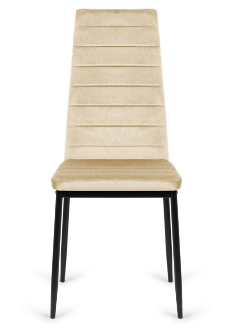 Krzesło tapicerowane VALVA LINE VELVET BEIGE OUTLET