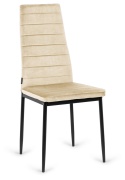Krzesło tapicerowane VALVA LINE VELVET BEIGE OUTLET