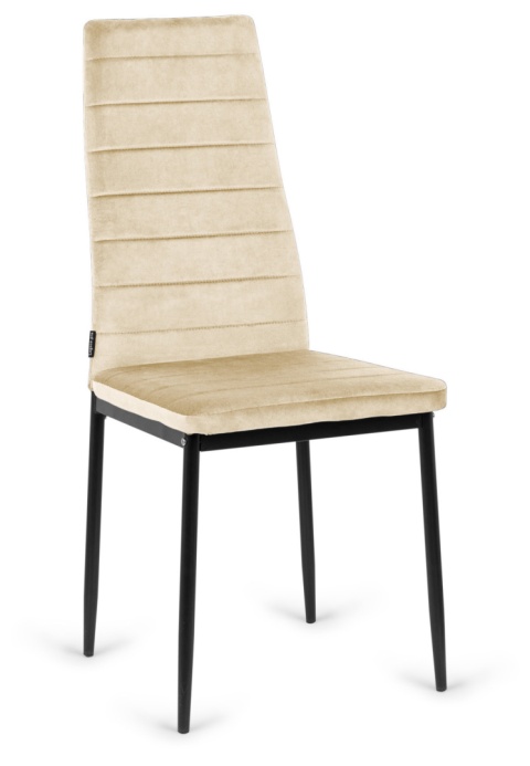 Krzesło tapicerowane VALVA LINE VELVET BEIGE OUTLET