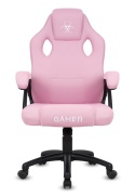 Fotel obrotowy do biurka CARRERA M FULL PINK FABRIC OUTLET