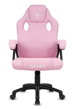Fotel obrotowy do biurka CARRERA M FULL PINK FABRIC OUTLET