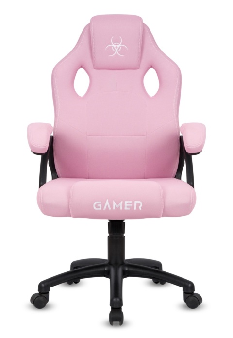 Fotel obrotowy do biurka CARRERA M FULL PINK FABRIC OUTLET