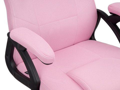 Fotel obrotowy do biurka CARRERA M FULL PINK FABRIC OUTLET