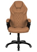 Fotel obrotowy do biurka SPIDER BROWN ALCANTARA