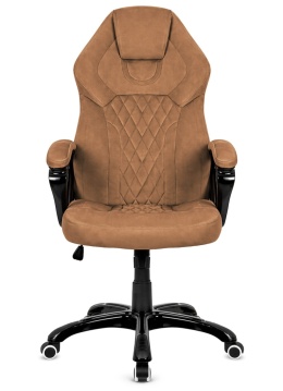 Fotel obrotowy do biurka SPIDER BROWN ALCANTARA