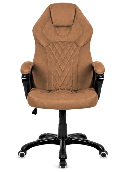 Fotel obrotowy do biurka SPIDER BROWN ALCANTARA