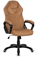 Fotel obrotowy do biurka SPIDER BROWN ALCANTARA