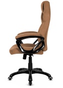 Fotel obrotowy do biurka SPIDER BROWN ALCANTARA