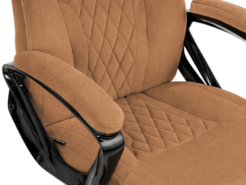 Fotel obrotowy do biurka SPIDER BROWN ALCANTARA