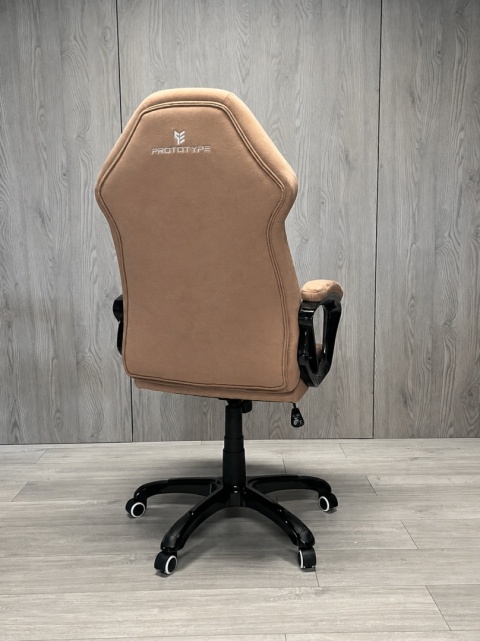 Fotel obrotowy do biurka SPIDER BROWN ALCANTARA